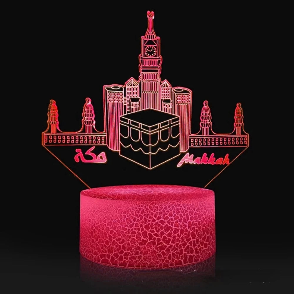 Islamische Zitadelle 3D-LED-Nachtlichtlampe