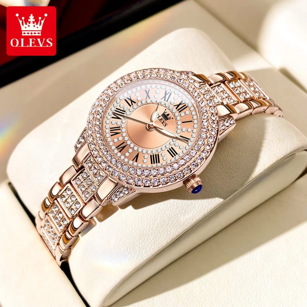 Quarz-Armbanduhr für Frauen
