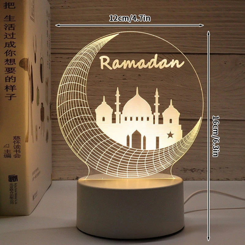 3D-LED-Lampe Ramadan Dekoration