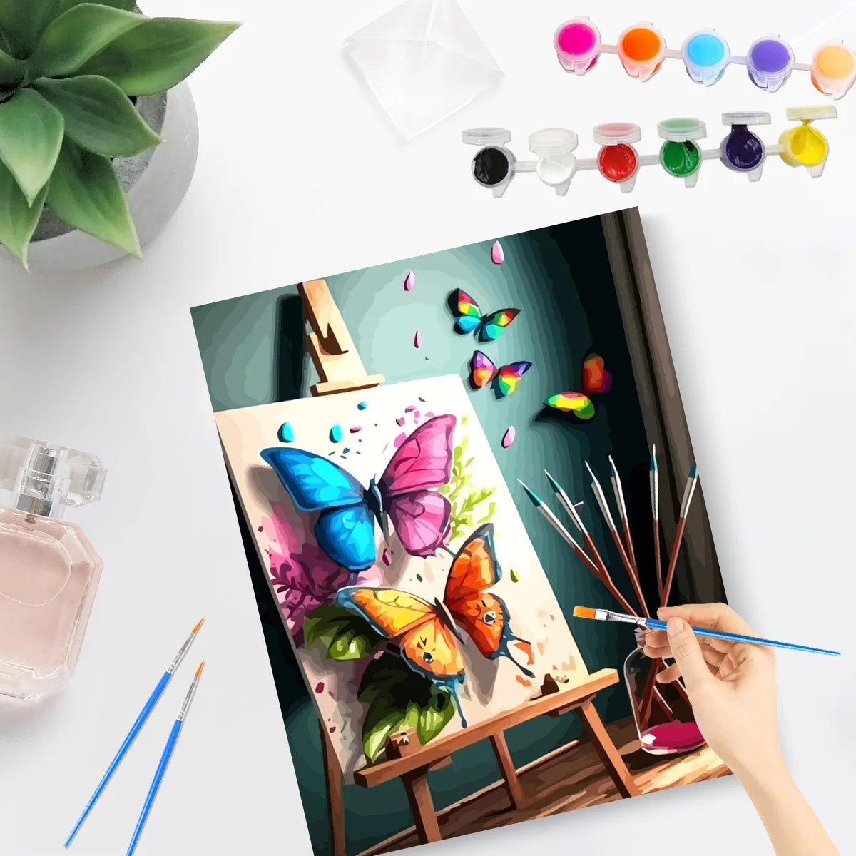 DIY Malen nach Zahlen Schmetterling