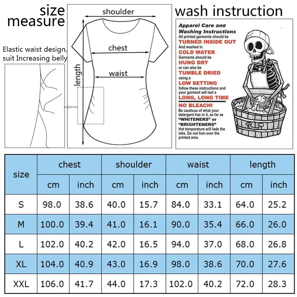 Mutterschaft Kurzarm T-Shirts