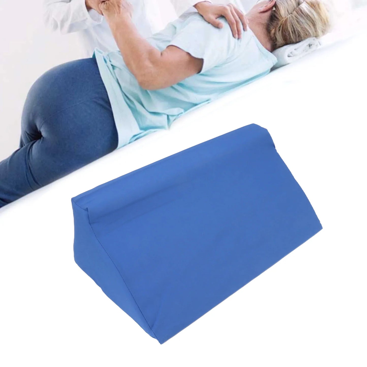 Seitenkeilkissen mit Reißverschluss, PU-Leder