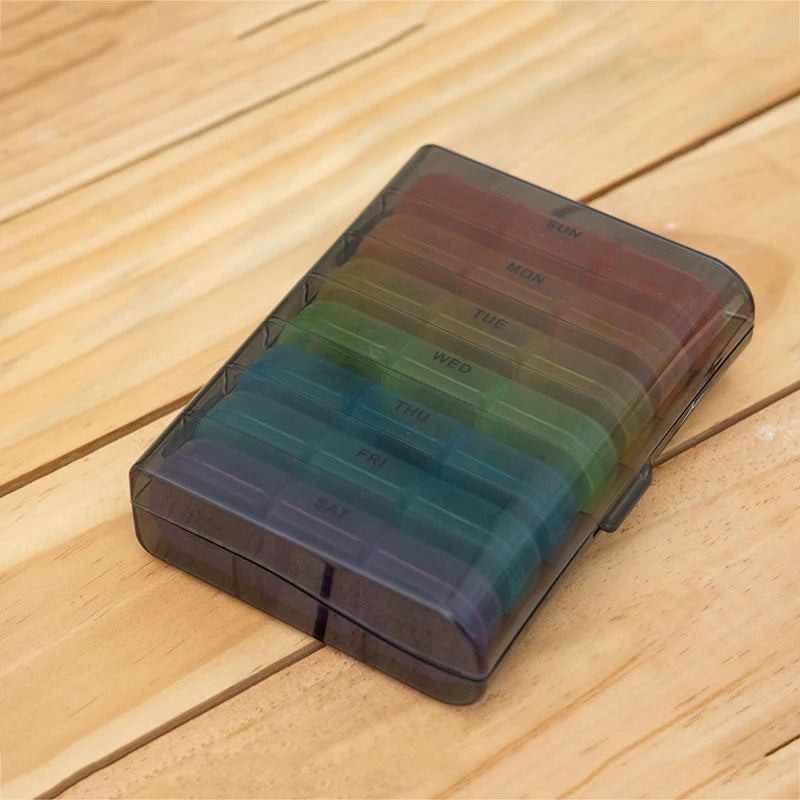 1 Set Pillendose, 7 Tage Organizer, 21 Fächer
