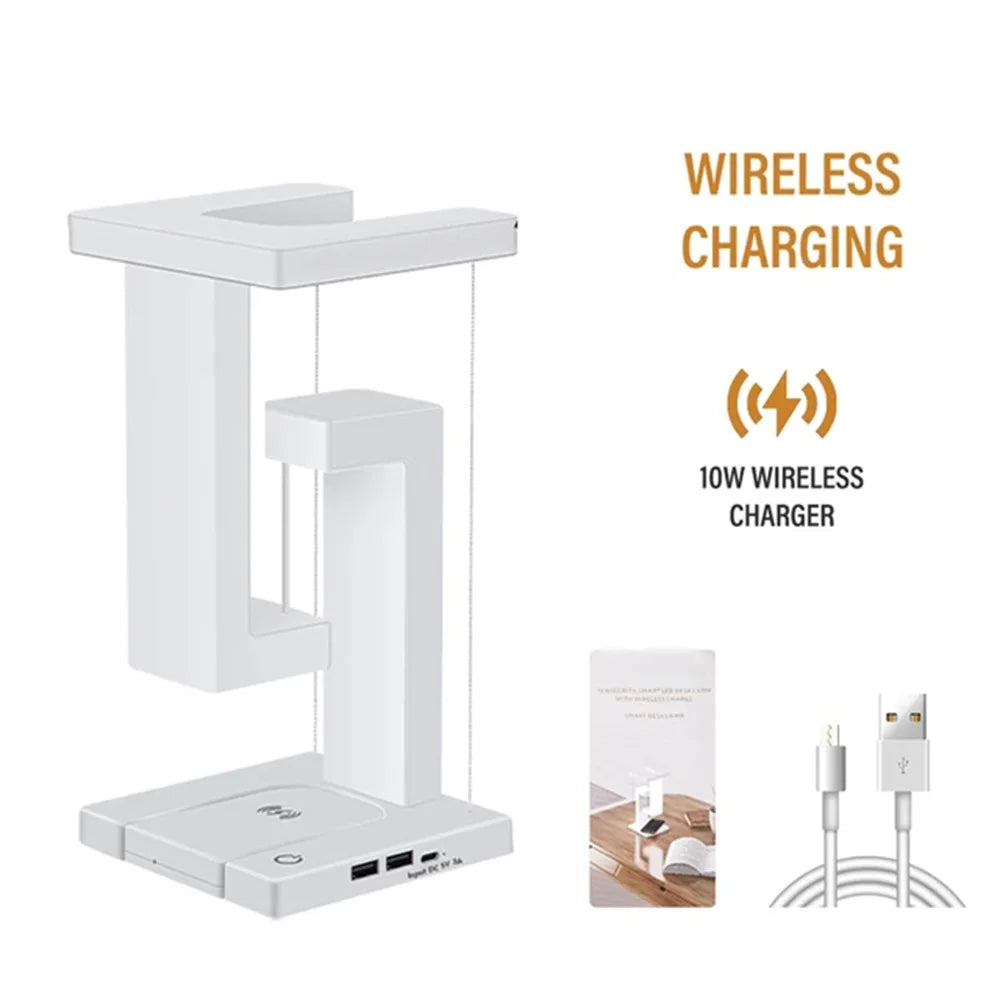 Lampe mit abnehmbarem 10-W-Wireless-Ladegerät