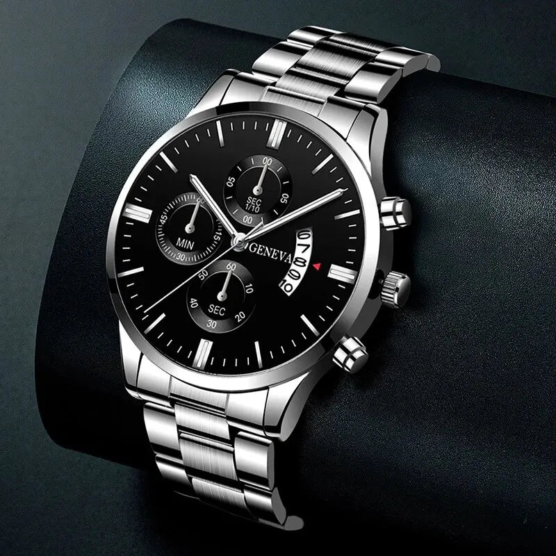 Männer Edelstahl Uhr Luxus