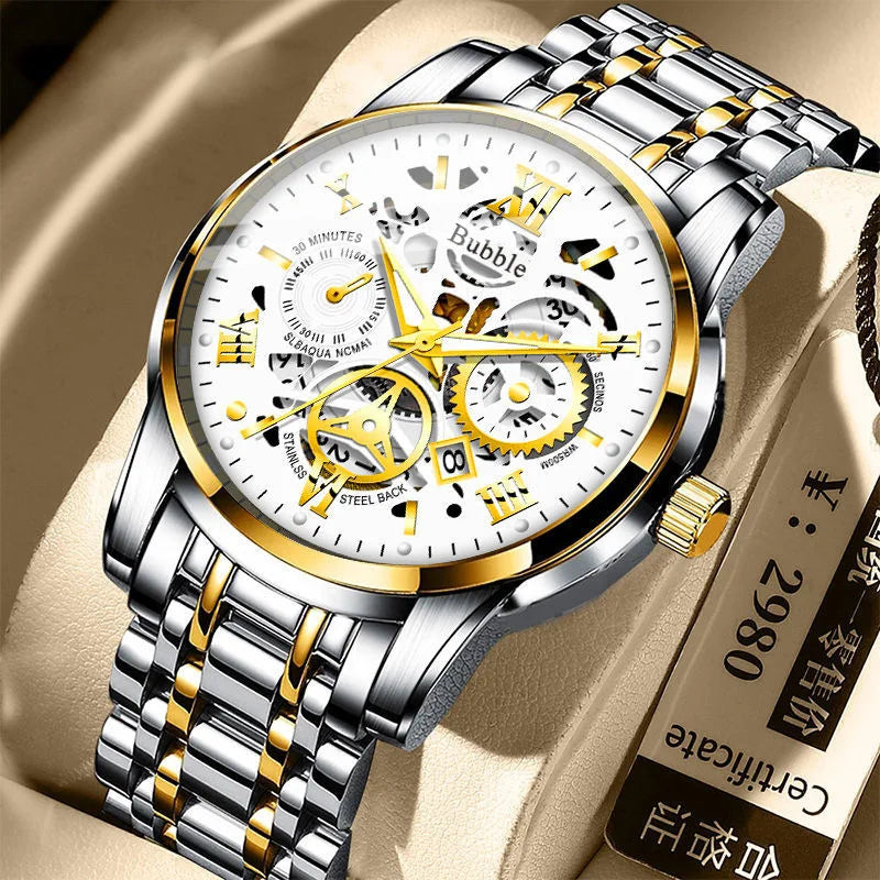 High-End-Leicht-Luxus-Quarz-Armbanduhr
