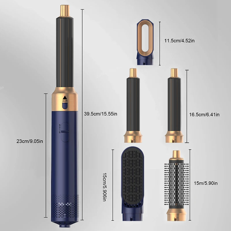 5-in-1-Haartrockner-Heißkamm-Set