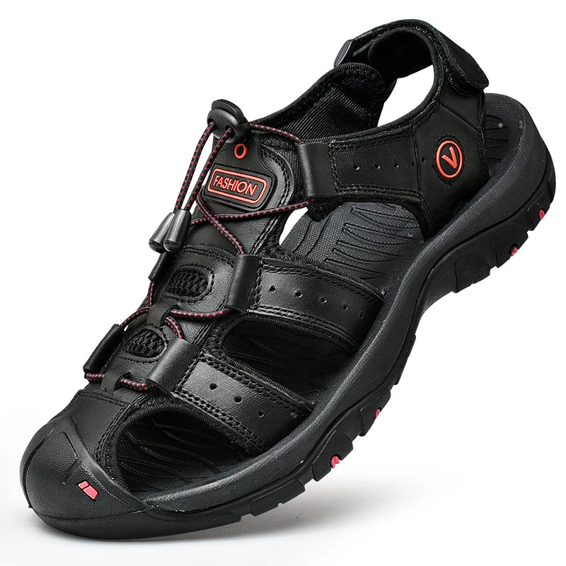 Herren Sandalen Echtes Leder