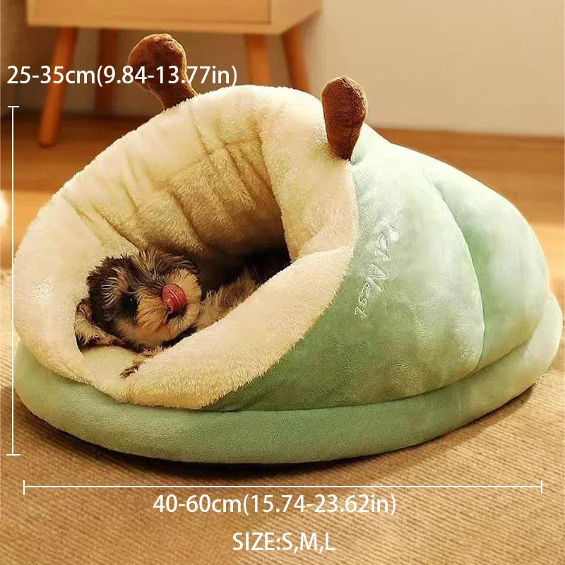 Warmes Hundehüttenbett für kleine Hunde