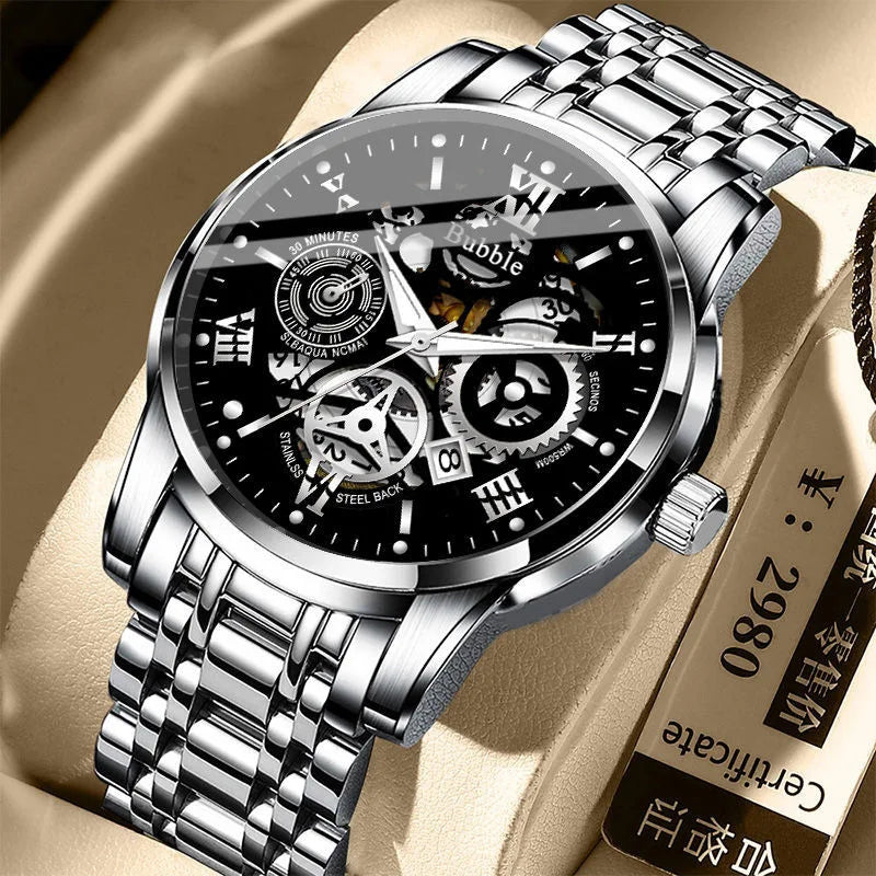High-End-Leicht-Luxus-Quarz-Armbanduhr