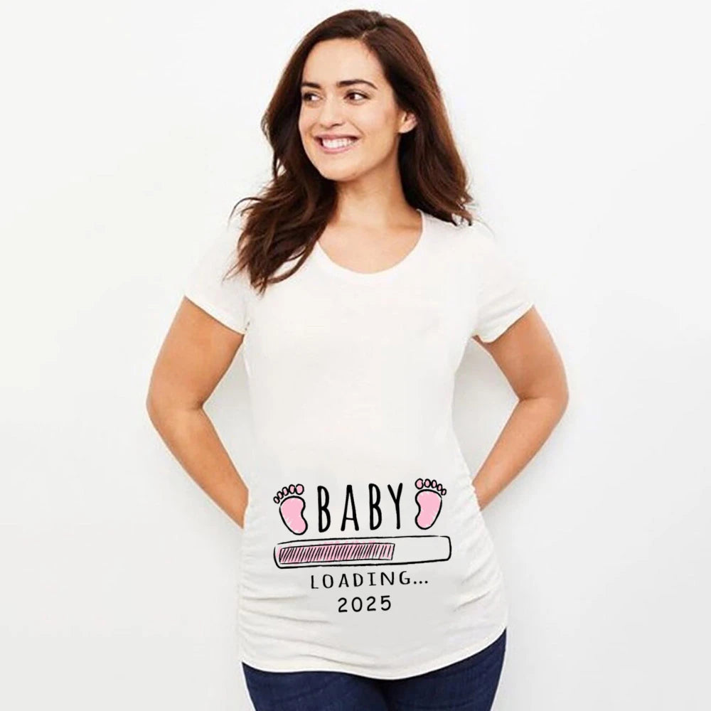 Mutterschaft Kurzarm T-Shirts