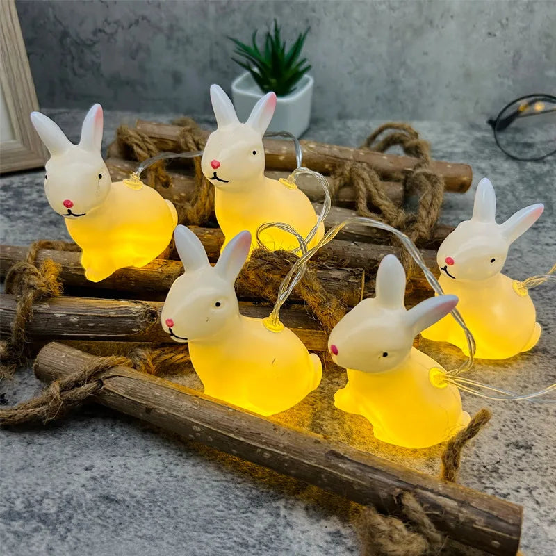 Osterhasen-Lichterkette