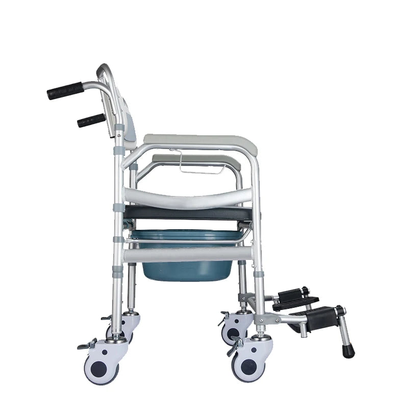 Rollbarer Dusch- und Toiletten-Transportstuhl