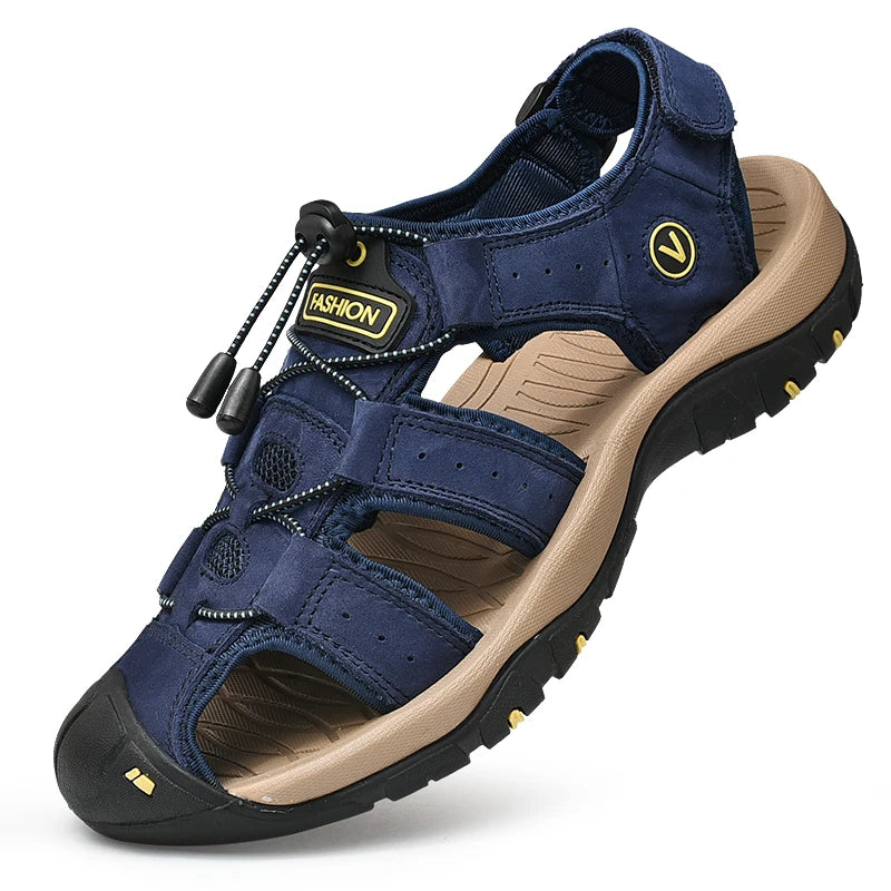 Herren Sandalen Echtes Leder