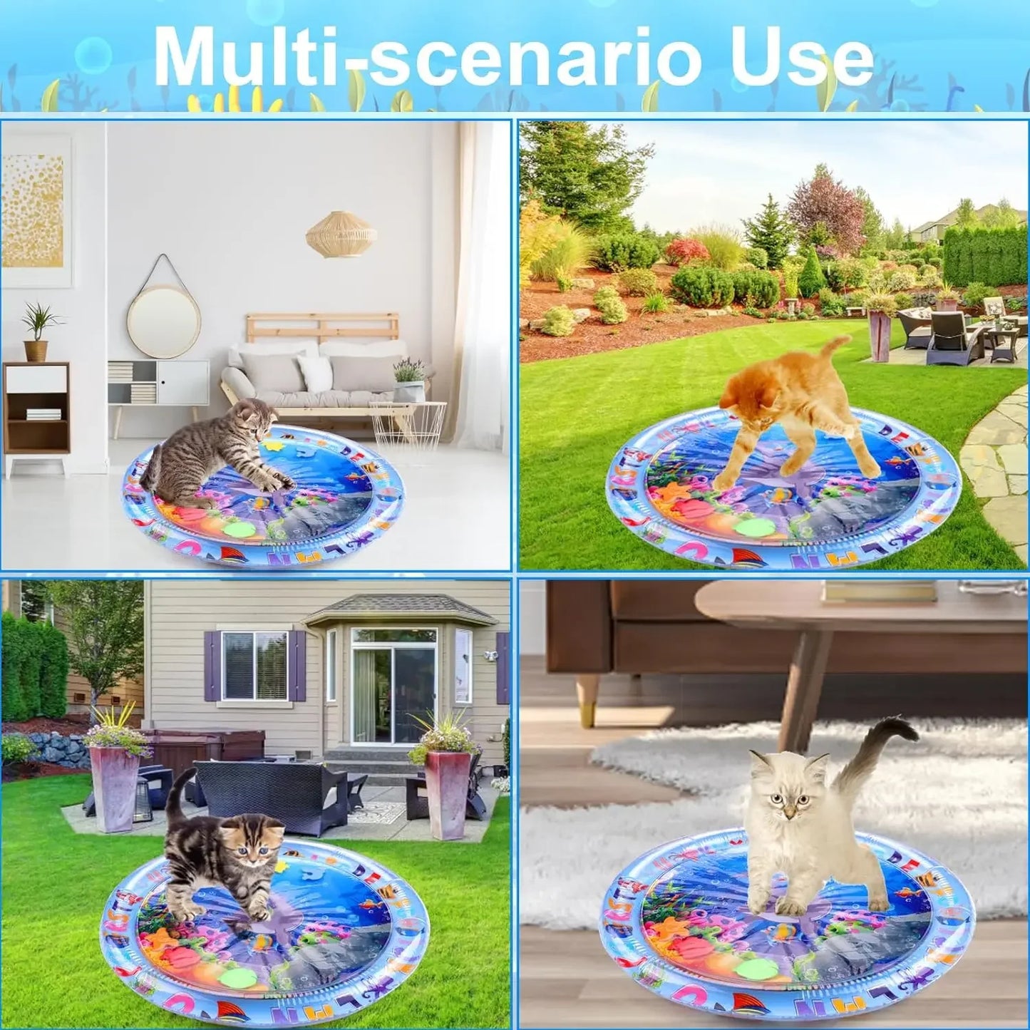 1–10 Stück Wasserspielmatte für Haustiere