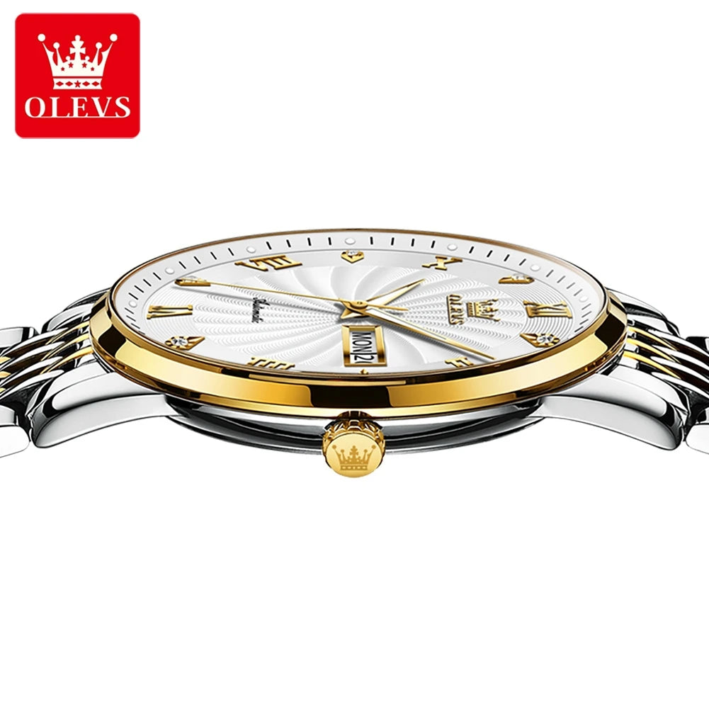 Mechanische Herrenuhr Gewindezifferblatt Wasserdicht Edelstahlarmband