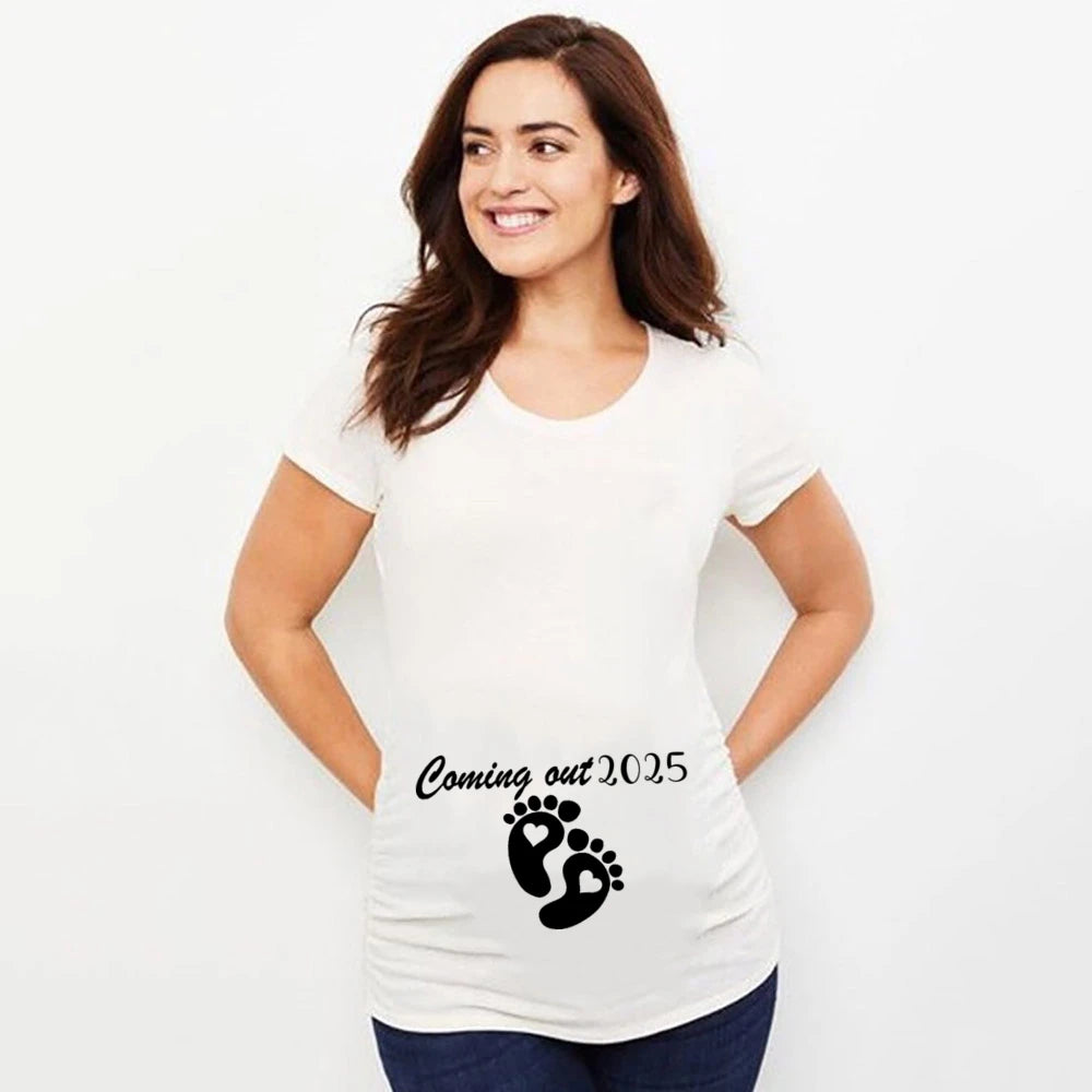 Mutterschaft Kurzarm T-Shirts