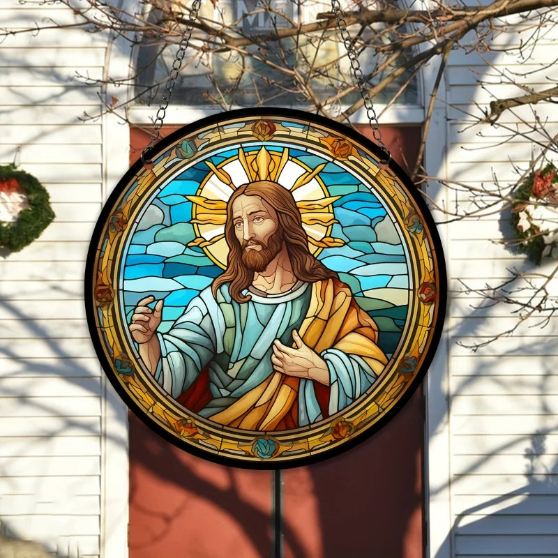 1 Stück Jesus-Sonnenfänger zum Aufhängen im Fenster