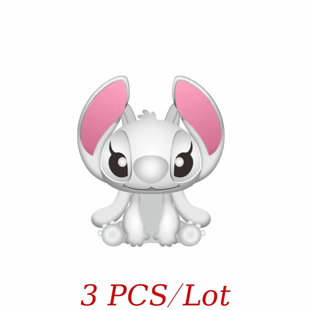 Cartoon-Charm mit Stitch- und Engel-Paar passend für Armband und Halskette