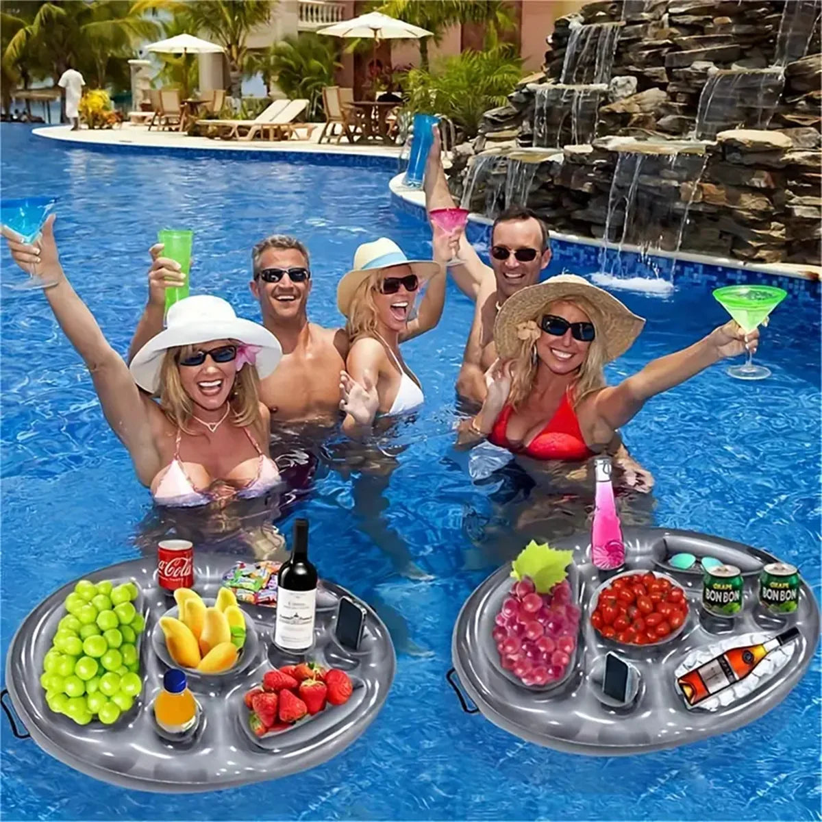 Aufblasbarer Getränkehalter mit acht Löchern für Poolparty
