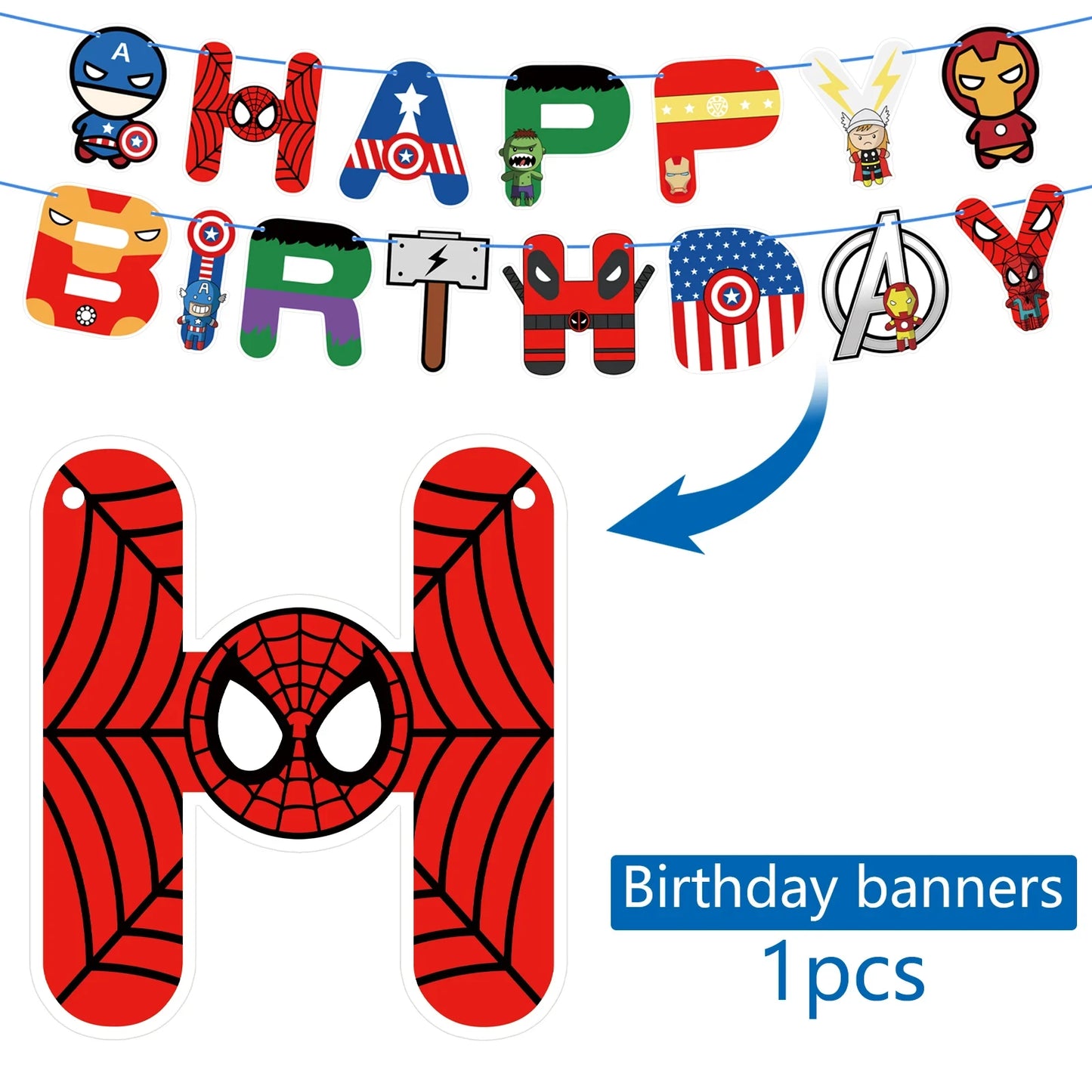 Avengers Superhelden-Geburtstagsparty-Zubehör