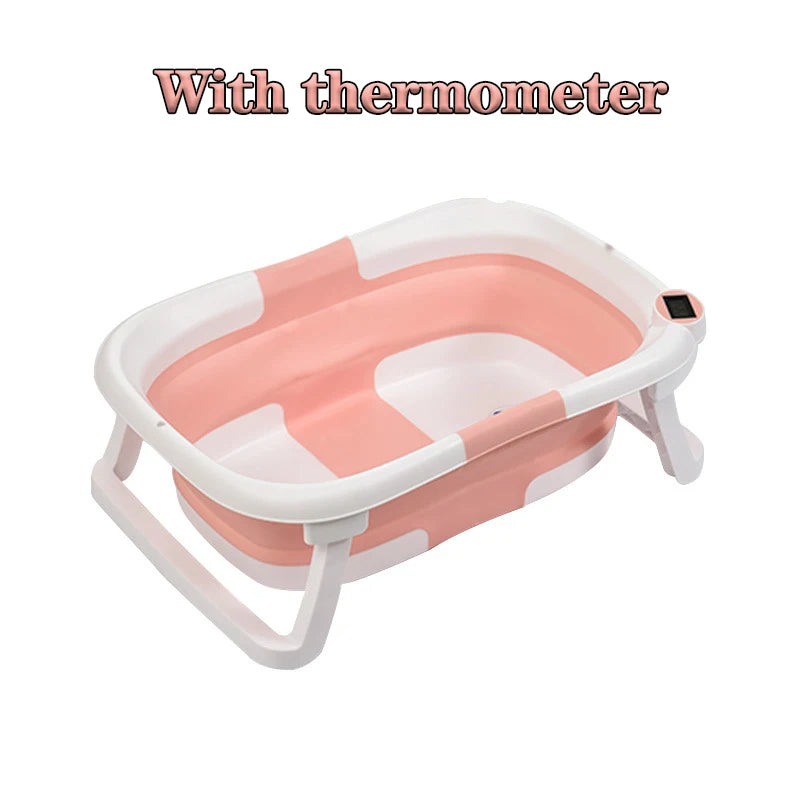 Silikon-Babybadewanne mit Echtzeittemperatur