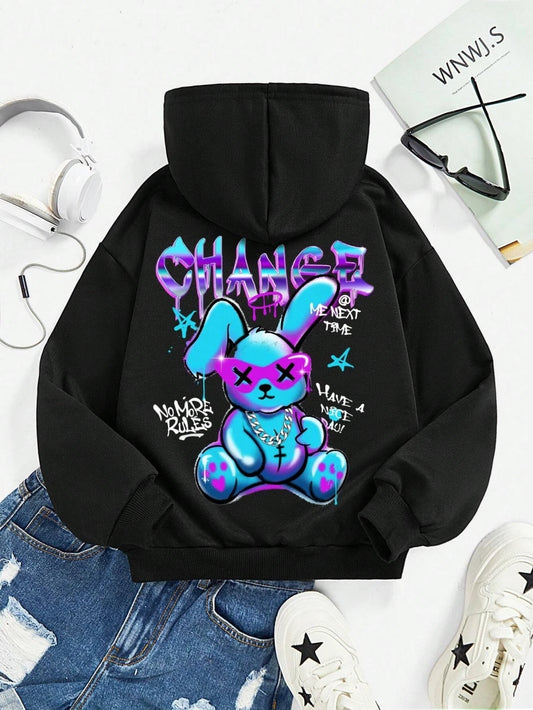Trendy Kaninchen Hoodie