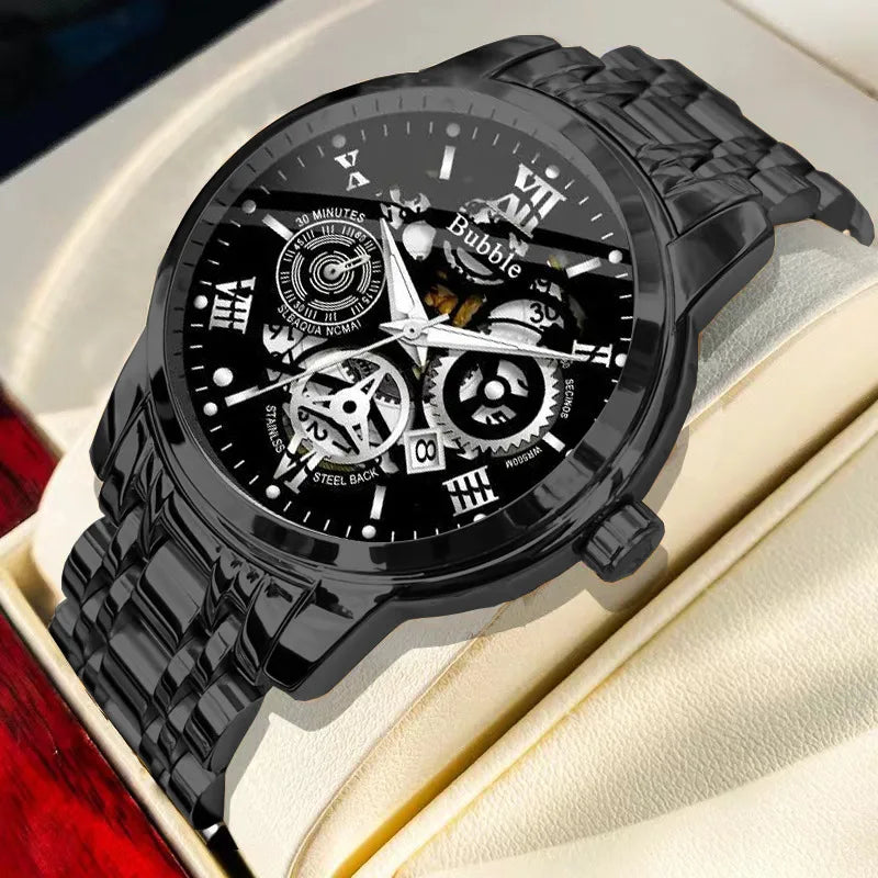 High-End-Leicht-Luxus-Quarz-Armbanduhr
