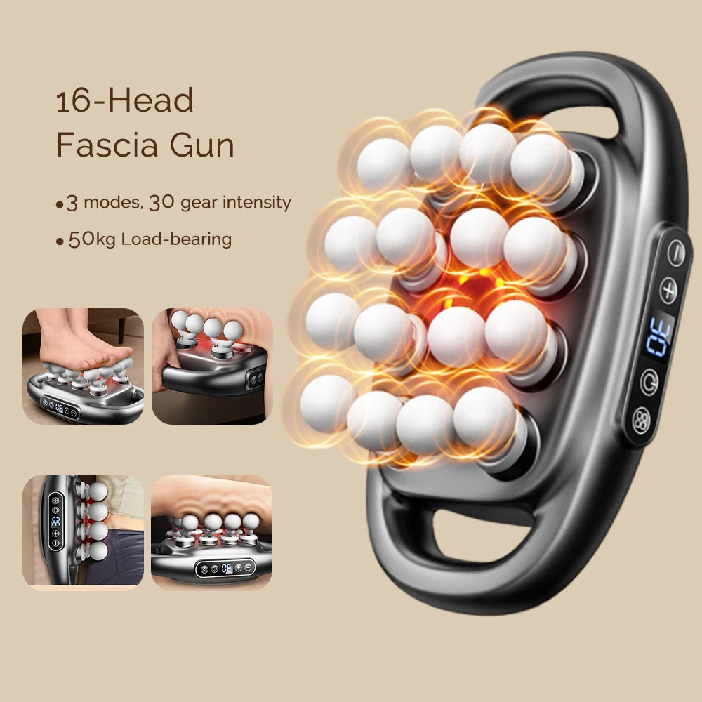 16-kopf Fascia Massage Pistole Gun