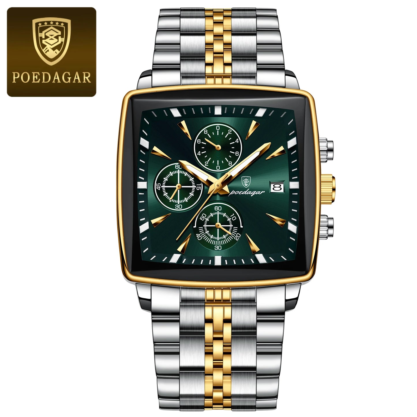 Herrenuhr Leuchtend Wasserdicht Chronograph