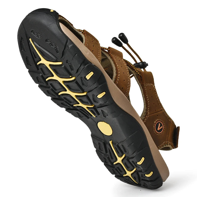 Herren Sandalen Echtes Leder