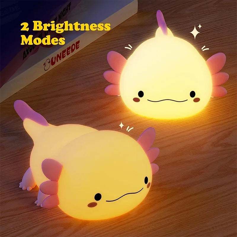 Süßes Axolotl-Nachtlicht
