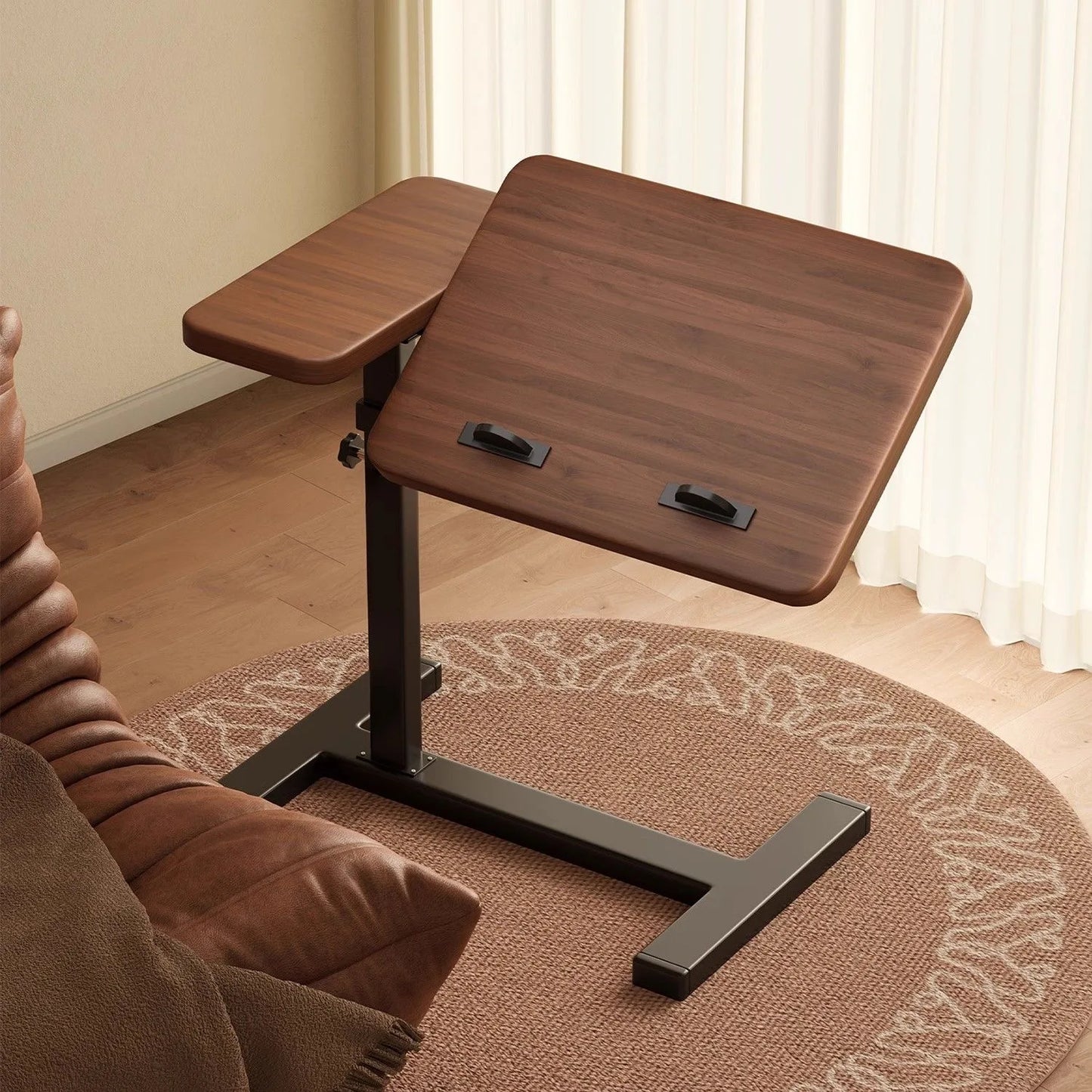 Klappbarer Sofa-Beistelltisch mit Rädern