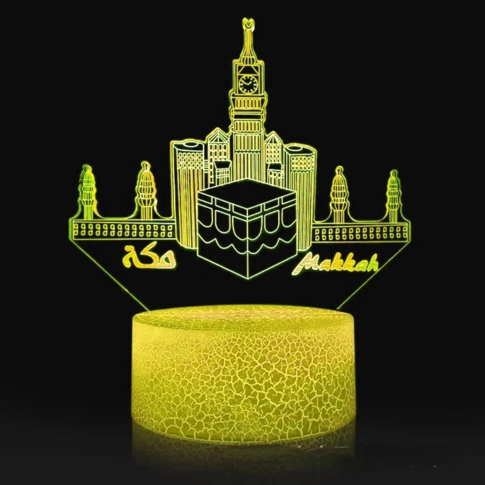Islamische Zitadelle 3D-LED-Nachtlichtlampe