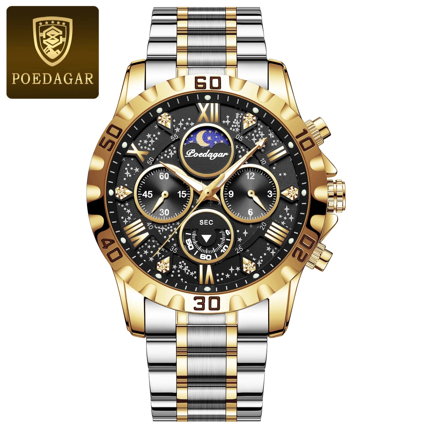 Hochwertige Militär Herrenuhr Chronograph Wasserdicht