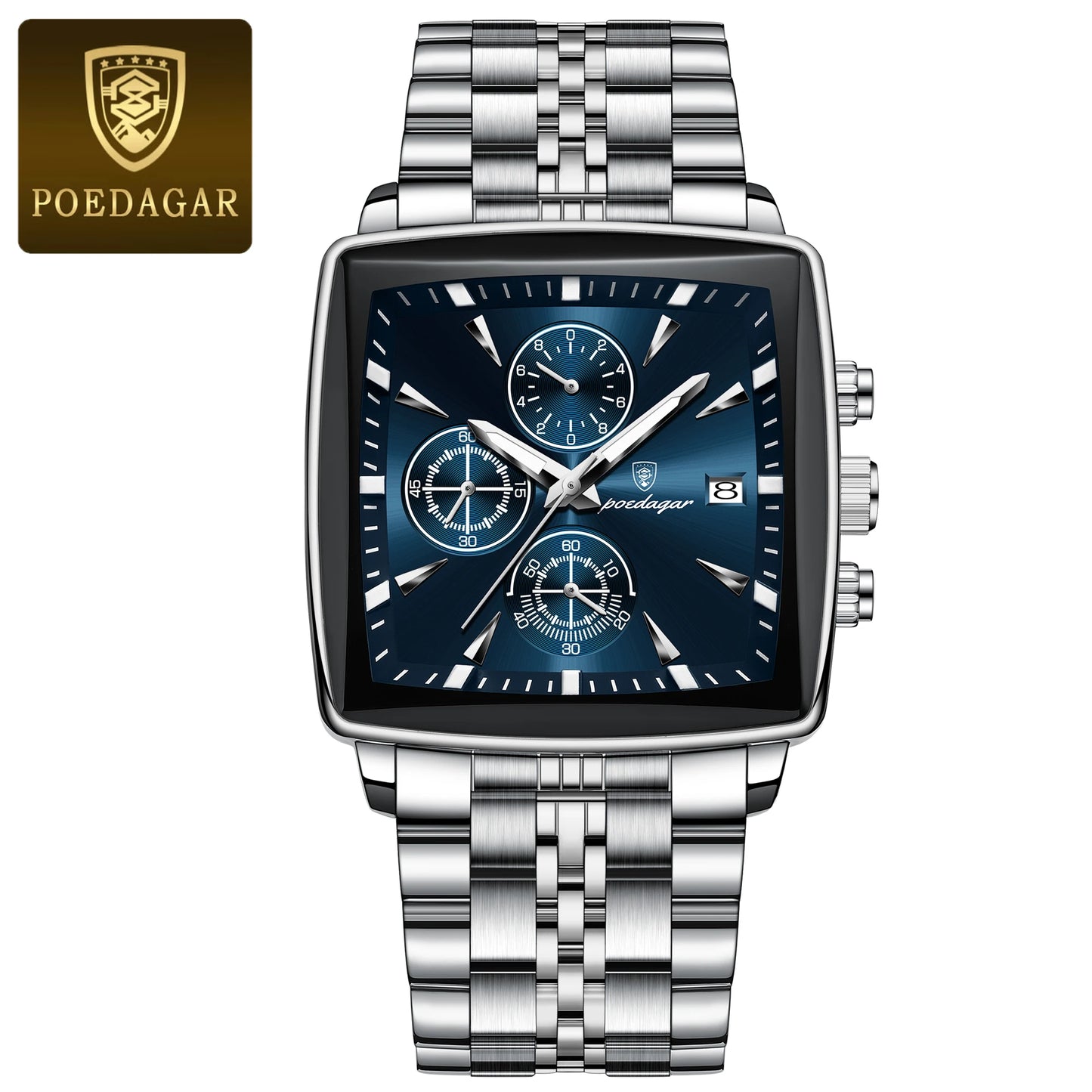Herrenuhr Leuchtend Wasserdicht Chronograph