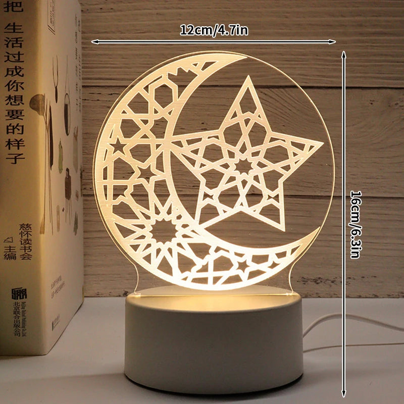 3D-LED-Lampe Ramadan Dekoration