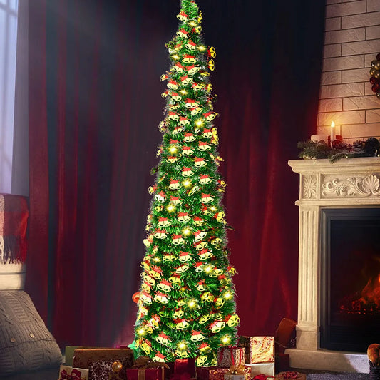 Pop-Up-Weihnachtsbaum mit Pailletten