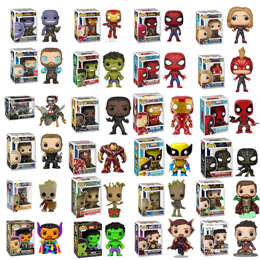 Funko Pop Marvel Avengers: Spider-Man Iron Man Black Panther Doctor Strange Figuren