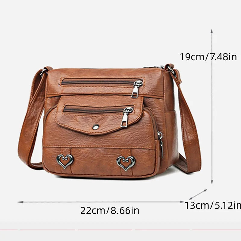PU Weiches Leder Schulter Tasche