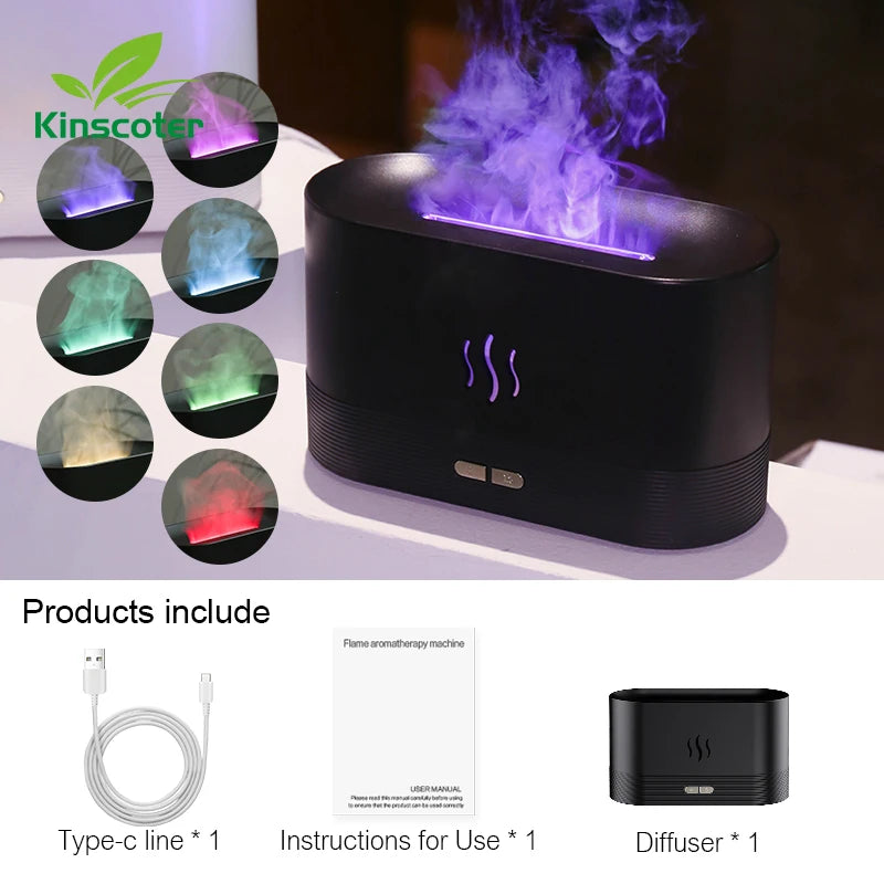 Led Ätherisches Öl Flamme Lampe Difusor