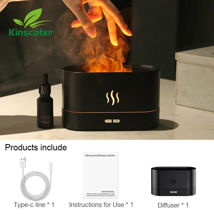 Led Ätherisches Öl Flamme Lampe Difusor