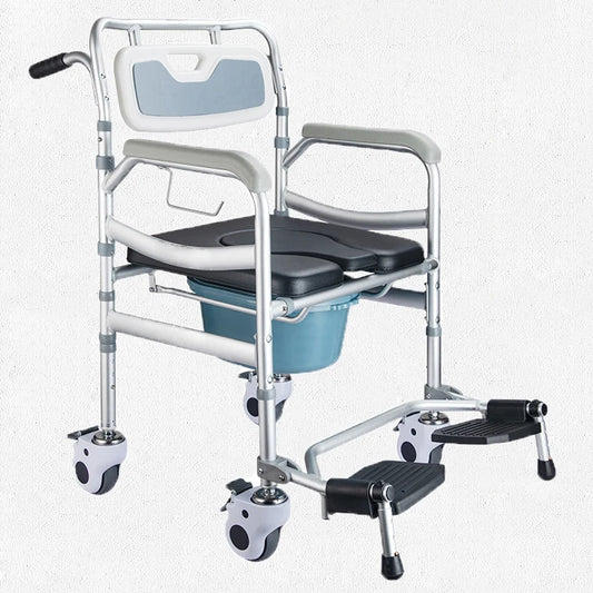 Rollbarer Dusch- und Toiletten-Transportstuhl