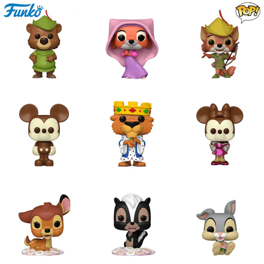 Funko Pop Disney Easter Mickey Minnie Robin Hood Prince John Stitch Bambi the Little Deer Figuren