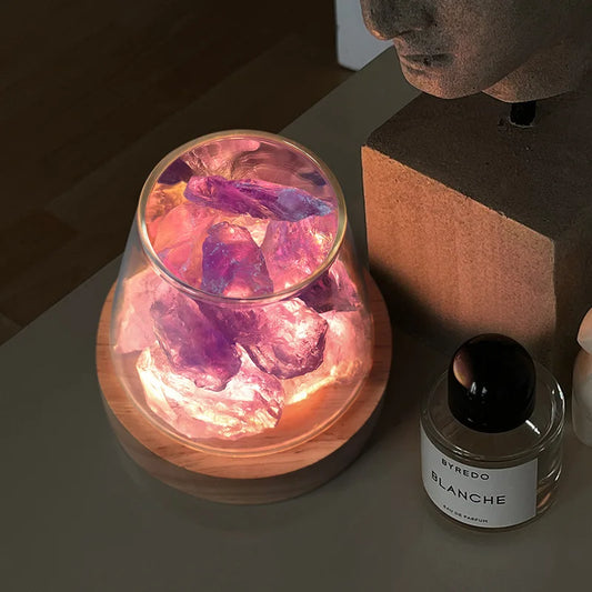 Himalaya-Salz-Tischlampe