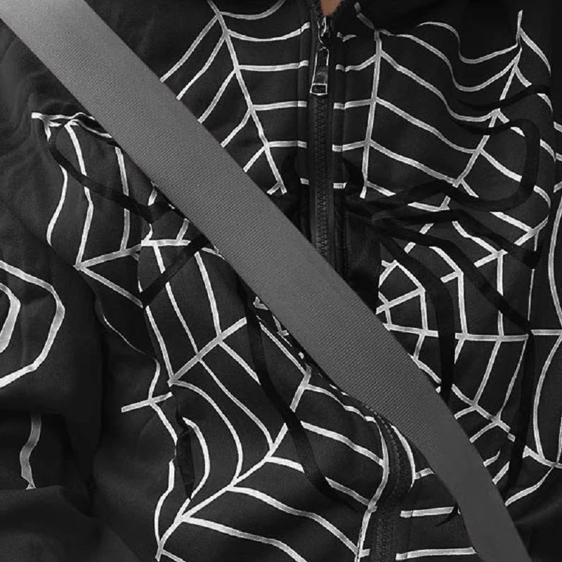 Goth Schwarzer Hoodie