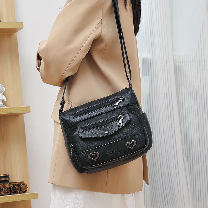 PU Weiches Leder Schulter Tasche